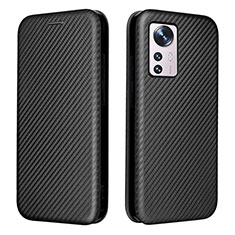 Funda de Cuero Cartera con Soporte Carcasa L06 para Xiaomi Mi 12 Lite 5G Negro