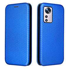 Funda de Cuero Cartera con Soporte Carcasa L06 para Xiaomi Mi 12S Pro 5G Azul