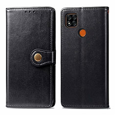 Funda de Cuero Cartera con Soporte Carcasa L06 para Xiaomi POCO C3 Negro