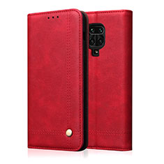 Funda de Cuero Cartera con Soporte Carcasa L06 para Xiaomi Poco M2 Pro Rojo