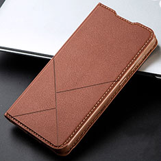 Funda de Cuero Cartera con Soporte Carcasa L06 para Xiaomi Redmi K30 5G Marron