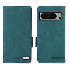 Funda de Cuero Cartera con Soporte Carcasa L06Z para Google Pixel 8 Pro 5G Verde