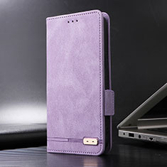 Funda de Cuero Cartera con Soporte Carcasa L06Z para Huawei Mate 60 Pro Morado