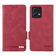 Funda de Cuero Cartera con Soporte Carcasa L06Z para Motorola Moto G84 5G Morado