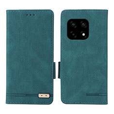 Funda de Cuero Cartera con Soporte Carcasa L06Z para OnePlus 10 Pro 5G Verde