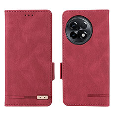 Funda de Cuero Cartera con Soporte Carcasa L06Z para OnePlus 11R 5G Rojo