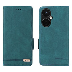 Funda de Cuero Cartera con Soporte Carcasa L06Z para OnePlus Nord N30 5G Verde