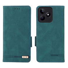 Funda de Cuero Cartera con Soporte Carcasa L06Z para Realme C51 Verde