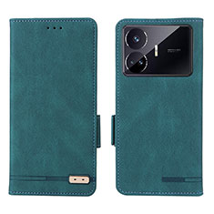 Funda de Cuero Cartera con Soporte Carcasa L06Z para Realme GT Neo5 SE 5G Verde