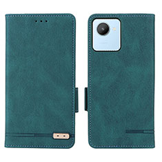 Funda de Cuero Cartera con Soporte Carcasa L06Z para Realme Narzo 50i Prime Verde