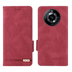 Funda de Cuero Cartera con Soporte Carcasa L06Z para Realme Narzo 60 5G Rojo