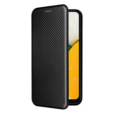 Funda de Cuero Cartera con Soporte Carcasa L06Z para Samsung Galaxy A03 Core Negro