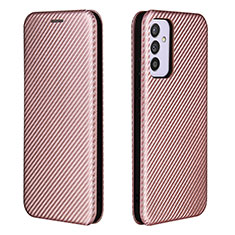 Funda de Cuero Cartera con Soporte Carcasa L06Z para Samsung Galaxy A05s Oro Rosa