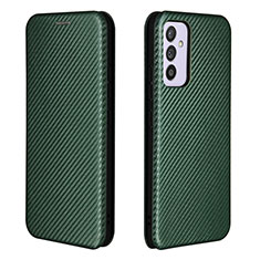 Funda de Cuero Cartera con Soporte Carcasa L06Z para Samsung Galaxy A15 5G Verde