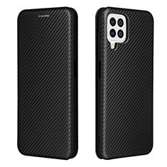 Funda de Cuero Cartera con Soporte Carcasa L06Z para Samsung Galaxy A22 4G Negro