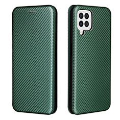 Funda de Cuero Cartera con Soporte Carcasa L06Z para Samsung Galaxy A22 4G Verde