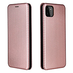 Funda de Cuero Cartera con Soporte Carcasa L06Z para Samsung Galaxy A22 5G Oro Rosa