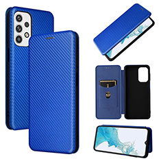 Funda de Cuero Cartera con Soporte Carcasa L06Z para Samsung Galaxy A23 4G Azul