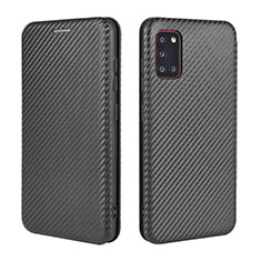 Funda de Cuero Cartera con Soporte Carcasa L06Z para Samsung Galaxy A31 Negro