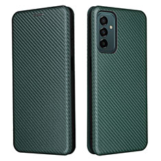 Funda de Cuero Cartera con Soporte Carcasa L06Z para Samsung Galaxy F23 5G Verde