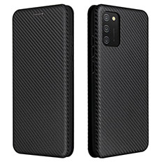 Funda de Cuero Cartera con Soporte Carcasa L06Z para Samsung Galaxy M02s Negro