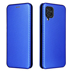 Funda de Cuero Cartera con Soporte Carcasa L06Z para Samsung Galaxy M32 4G Azul