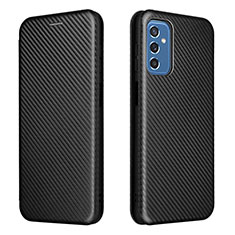 Funda de Cuero Cartera con Soporte Carcasa L06Z para Samsung Galaxy M52 5G Negro