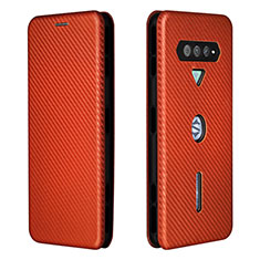 Funda de Cuero Cartera con Soporte Carcasa L06Z para Xiaomi Black Shark 4 5G Marron