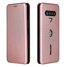 Funda de Cuero Cartera con Soporte Carcasa L06Z para Xiaomi Black Shark 4 5G Oro Rosa