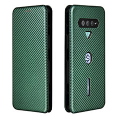 Funda de Cuero Cartera con Soporte Carcasa L06Z para Xiaomi Black Shark 4 5G Verde