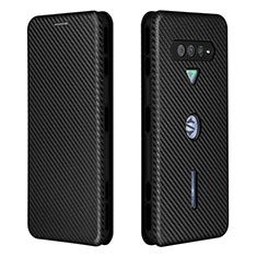 Funda de Cuero Cartera con Soporte Carcasa L06Z para Xiaomi Black Shark 4 Pro 5G Negro