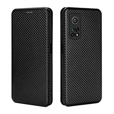 Funda de Cuero Cartera con Soporte Carcasa L06Z para Xiaomi Mi 10T 5G Negro