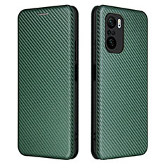 Funda de Cuero Cartera con Soporte Carcasa L06Z para Xiaomi Mi 11i 5G Verde