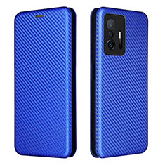 Funda de Cuero Cartera con Soporte Carcasa L06Z para Xiaomi Mi 11T 5G Azul