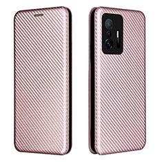 Funda de Cuero Cartera con Soporte Carcasa L06Z para Xiaomi Mi 11T 5G Oro Rosa