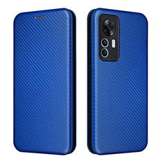 Funda de Cuero Cartera con Soporte Carcasa L06Z para Xiaomi Mi 12T 5G Azul