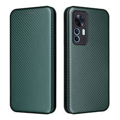 Funda de Cuero Cartera con Soporte Carcasa L06Z para Xiaomi Mi 12T 5G Verde