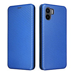 Funda de Cuero Cartera con Soporte Carcasa L06Z para Xiaomi Poco C50 Azul