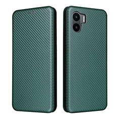 Funda de Cuero Cartera con Soporte Carcasa L06Z para Xiaomi Poco C50 Verde