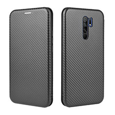 Funda de Cuero Cartera con Soporte Carcasa L06Z para Xiaomi Poco M2 Negro