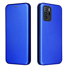 Funda de Cuero Cartera con Soporte Carcasa L06Z para Xiaomi Poco X3 GT 5G Azul