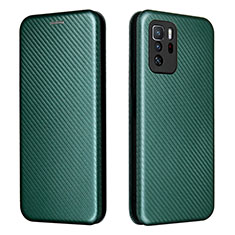 Funda de Cuero Cartera con Soporte Carcasa L06Z para Xiaomi Poco X3 GT 5G Verde