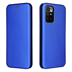 Funda de Cuero Cartera con Soporte Carcasa L06Z para Xiaomi Redmi 10 (2022) Azul