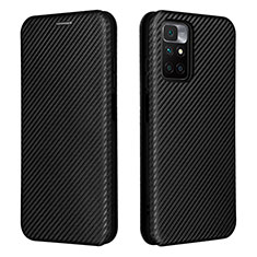 Funda de Cuero Cartera con Soporte Carcasa L06Z para Xiaomi Redmi 10 (2022) Negro