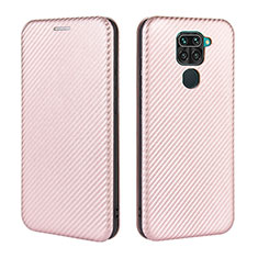 Funda de Cuero Cartera con Soporte Carcasa L06Z para Xiaomi Redmi 10X 4G Oro Rosa