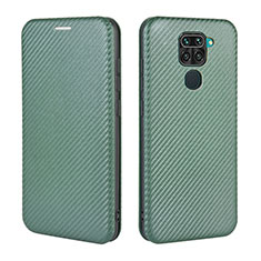 Funda de Cuero Cartera con Soporte Carcasa L06Z para Xiaomi Redmi 10X 4G Verde