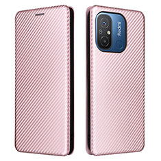 Funda de Cuero Cartera con Soporte Carcasa L06Z para Xiaomi Redmi 11A 4G Oro Rosa