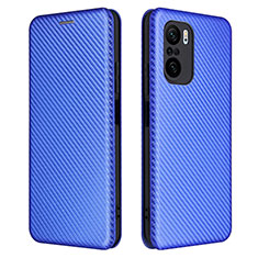 Funda de Cuero Cartera con Soporte Carcasa L06Z para Xiaomi Redmi K40 5G Azul