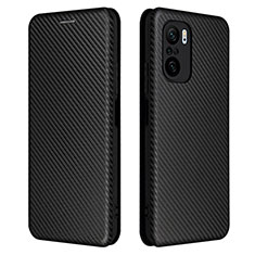 Funda de Cuero Cartera con Soporte Carcasa L06Z para Xiaomi Redmi K40 5G Negro