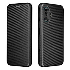 Funda de Cuero Cartera con Soporte Carcasa L06Z para Xiaomi Redmi K40 Gaming 5G Negro